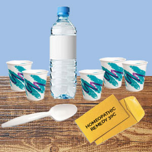 Mixing Homeopathic Dosage Cups